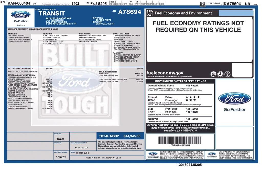 ford transit van 2018 1FTYR3XG3JKA78694 image ford transit van 2018 1FTYR3XG3JKA78694 image